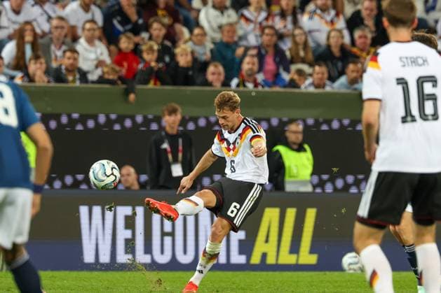 Joshua Kimmich 6 Germany in Action, Germany vs. Greece, Soccer, DFL, DFB, UEFA Nations League, 2026–2027 Season, Group Stage, Group B, Matchday 2 of 6, September 27, 2026, Augsburg, Bavaria, Germany Copyright: xkolbert-press MartinxAgüerax