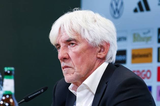 Head Coach Ivan Jovanovic of Greece at the press conference following the away win against Germany, Germany vs. Greece, Soccer, DFL, DFB, UEFA Nations League, 2026–2027 season, group stage, Group B, Matchday 2 of 6, September 27, 2026, Augsburg, Bavaria, Germany Copyright: xkolbert-press MartinxAgüerax