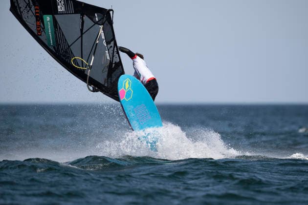 PWA Citroën World Windsurfing Tour Sylt 2026 Day 2 Freestyle Men, Slalom Men Training Sylt Westerland, September 27, 2026 Luka Stomp Freestyle Men, Curaçao, CUR 112 PWA Citroën World Windsurfing Tour Sylt 2026 Day 2 Freestyle Men, Slalom Men, Training on September 27, 2026, off Brandenburger Beach, motorboat on Sylt, Westerland, Germany Copyright: xBEAUTIFULxSPORTS AndreasxDickx