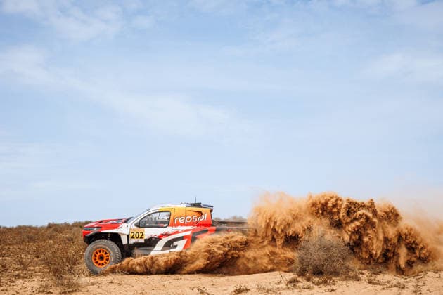 W2RC - RALLYE DU MAROC 2026 202 LATEGAN Henk (rsa), CUMMINGS Brett (rsa), Toyota Hilux GR, Toyota Gazoo Racing W2RC, FIA W2RC,ULT T1+, action, during the Prologue of the Rallye du Maroc 2026, 4th round of the 2026 WR2C Championship from September 28, 2026 in Agadir, Morocco - AgadirMorocco Copyright: xFREDERICxLExFLOCxHx
