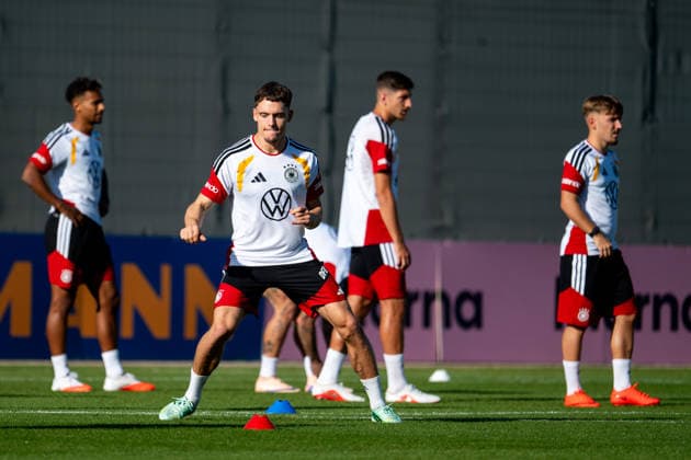 September 29, 2026, GER, Soccer, Men s, UEFA Nations League, Training, DFB German National Team, Florian Wirtz, Germany, and Team Herzogenaurach, Adidas Basecamp, Halftime, Bayern, Germany Copyright: xNordphoto Memmlerx