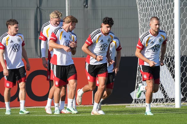 Florian Wirtz, Germany; Nick Woltemade, Germany; Finn Jeltsch, Germany; Aleksandar Pavlovic, Germany; Waldemar Anton, Germany; Herzo Base, September 29, 2026; German National Team, Nations League Preparation, Home Ground, HerzoBase, World of Adidas, Herzogenaurach
