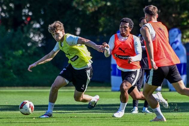 Westphal, Jannik, Joel, Chima, Fujita, Pauli, Germany, Hamburg, Training Facility on Kollaustrasse, Soccer, 2. Bundesliga, FC St. Pauli
