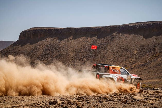 W2RC - RALLYE DU MAROC 2026 202 LATEGAN Henk (rsa), CUMMINGS Brett (rsa), Toyota Hilux GR, Toyota Gazoo Racing W2RC, FIA W2RC,ULT T1+, action, during the Stage 2 of the Rallye du Maroc 2026, 4th round of the 2026 WR2C Championship from September 30, 2026 around Zagora, Morocco - AgadirMorocco Copyright: xDamienxSaulnierx