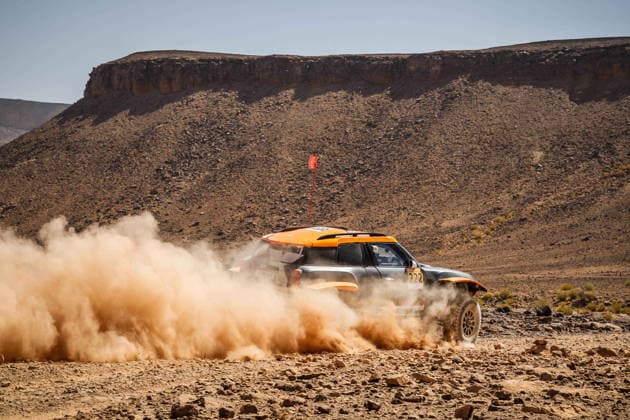 W2RC - RALLYE DU MAROC 2026 222 DE MEVIUS Guillaume (bel), BAUMEL Mathieu (fra), X-Raid Mini JCW 3.0i, X-Raid Team, FIA W2RC, ULT T1+, action, during the Stage 2 of the Rallye du Maroc 2026, 4th round of the 2026 WR2C Championship from September 30, 2026 around Zagora, Morocco - AgadirMorocco Copyright: xDamienxSaulnierx