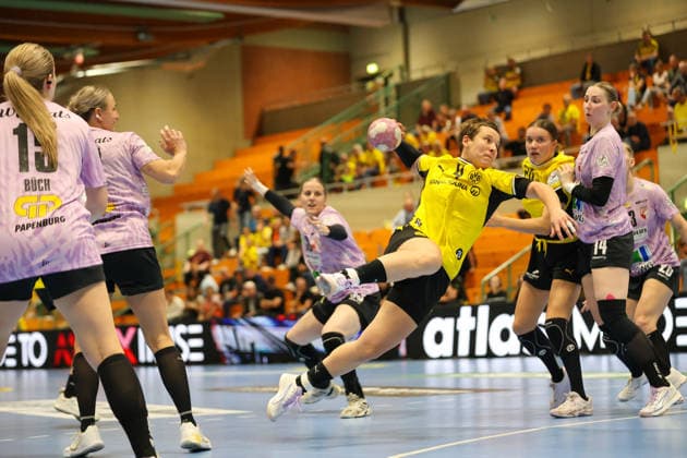 GER, BVB Borussia Dortmund Handball vs. SV Union Halle Neustadt, Handball, DHB Women s Cup, 2026–2027 Season, September 30, 2026, Alina Grijseels, BVB Borussia Dortmund Handball (GER), BVB Borussia Dortmund Handball vs. SV Union Halle Neustadt, Handball, DHB Women’s Cup, 2026–2027 Season, September 30, 2026, Dortmund Copyright: xEibner-Pressefoto JavadxMohammadpourx EP_JMR