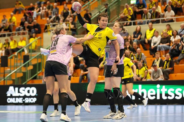 GER, BVB Borussia Dortmund Handball vs. SV Union Halle Neustadt, Handball, DHB Women s Cup, 2026–2027 Season, September 30, 2026, Alina Grijseels, BVB Borussia Dortmund Handball GER, BVB Borussia Dortmund Handball vs. SV Union Halle Neustadt, Handball, DHB Women s Cup, 2026–2027 Season, September 30, 2026, Dortmund Copyright: xEibner-Pressefoto JavadxMohammadpourx EP_JMR