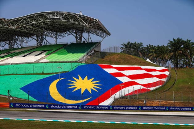 F1 - BAHRAIN GRAND PRIX IN MALAYSIA 2026 track, piste, illustration, flag, drapeau during the 2026 Formula 1 Bahrain Grand Prix in Malaysia, 16th round of the 2026 Formula One World Championship, WM, Weltmeisterschaft from October 2 to 4, 2026 on the Sepang International Circuit, in Sepang, Malaysia - SepangMalaysia Copyright: xANTONINxVINCENTx