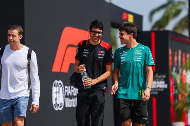 F1 - BAHRAIN GRAND PRIX IN MALAYSIA 2026 OCON Esteban (fra), TGR Haas F1 Team VF-26, STROLL Lance (can), Aston Martin F1 Team Honda AMR26, portrait during the 2026 Formula 1 Bahrain Grand Prix in Malaysia, 16th round of the 2026 Formula One World Championship, WM, Weltmeisterschaft from October 2 to 4, 2026 on the Sepang International Circuit, in Sepang, Malaysia - SepangMalaysia Copyright: xANTONINxVINCENTx