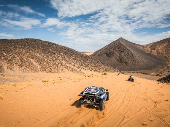 W2RC - RALLYE DU MAROC 2026 225 SAINZ Carlos (esp), OLIVERAS Daniel (esp), Ford Raptor, Ford Racing, FIA W2RC, ULT T1+, action, during the Stage 4 of the Rallye du Maroc 2026, 4th round of the 2026 WR2C Championship from October 2, 2026 around Zagora, Morocco - AgadirMorocco Copyright: xFREDERICxLExFLOCxHx