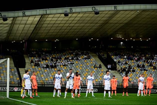 MARIBOR , 02-10-2026 , Stadion Ljudski vrt , season 2026 2027 , UEFA EURO, EM, Europameisterschaft,Fussball U-21 Qualification football , match between Slovenia U-21 and Netherlands U-21, picture shows overview Slovenia - Netherlands U21, U 21 x207824622x Copyright: