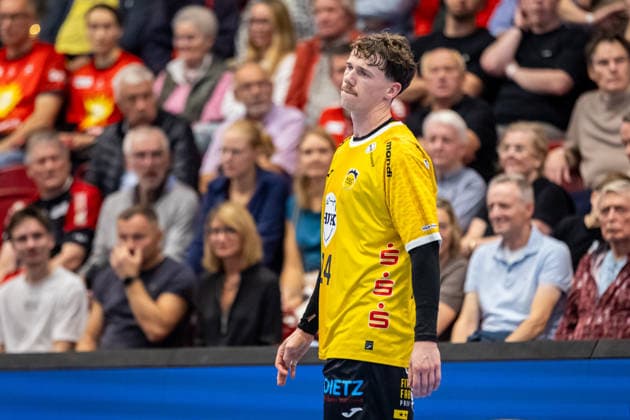 Sven Wesseling, HSC 2000 Coburg, 24, reacts; GER, TuS N Luebbecke vs. HSC 2000 Coburg, Handball, 2nd Bundesliga, Matchday 6, 2026–2027 season, October 2, 2026, GER, TuS N Luebbecke vs. HSC 2000 Coburg, Handball, 2nd Bundesliga, Matchday 6, 2026–2027 season, October 2, 2026, Luebbecke Copyright: xEibner-Pressefoto JanxRollingerx EP_JSK