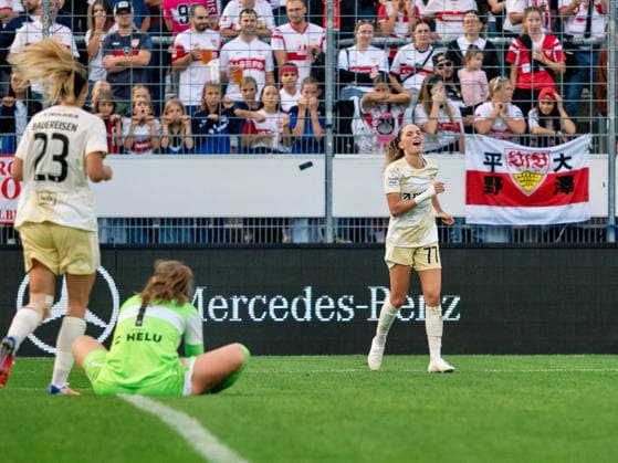 Goal to make it 0–3 by Jill Janssens, 1. FC Union Berlin, 77 GER, Soccer, VfB Stuttgart vs. 1. FC Union Berlin, Google Pixel Women s Bundesliga, Matchday 6, Stuttgart, 2026–2027 Season, October 4, 2026, GER, Soccer, VfB Stuttgart vs. 1 FC Union Berlin, Google Pixel Women’s Bundesliga, Matchday 6, Stuttgart, 2026–2027 season, October 4, 2026, Stuttgart Copyright: xCarstenxSchweringx EP_CSG