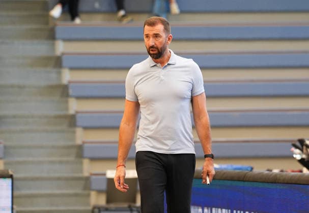 Zoran Kukic, RheinStars Cologne, Head Coach (GER), ETB Miners Essen vs. RheinStars Cologne, Barmer 2 Basketball Bundesliga, ProA, Matchday 3, 2026–27 Season, Sporthalle am Hallo, Essen, October 4, 2026 ETB Miners Essen vs. RheinStars Cologne, ProA, Matchday 3, 2026–27 Season, October 4, 2026 Essen Copyright: xEibner-Pressefoto ScottxColemanx EP_SCN