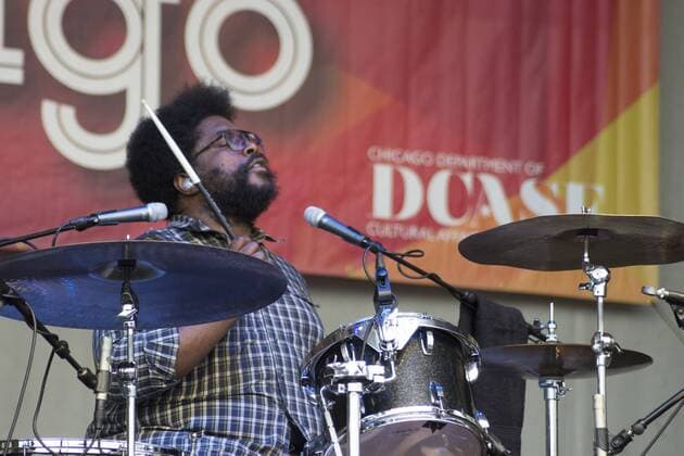 July 6, 2016 - Chicago, IL, USA - Taste of Chicago, one of Chicago s favorite festivals began on Wednesday July 6th and runs through Sunday, July 10, 2016. Grant Park in the center of the City is lined with food stations where Taste-goers can get a sampling from 39 restaurants. Each night, musicians fill the park with their sound. Featured musicians during the festival include, The Roots, Billy Idol, the Isley Brothers and Sheila E. Pictured: Questlove of the Roots Chicago USA - ZUMAh86_