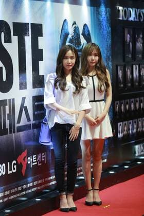 T-ara Eun-Jung,Qri,Real be,Roy Kim,Lee Chang Min,Brown Eyed Girl JeA,Rainbow blaxx,SPICA Yang Ji Won,Nine Muses,FIESTAR and Seo Tai Ji etc. attend the VIP premiere of music drama Peste in Seoul, Korea on 27th July, 2016.(China and Korea Rights Out) 20160728011918