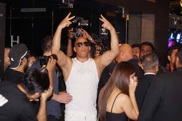 MUMBAI, INDIA - JANUARY 12: Hollywood actor Vin Diesel at the red carpet of premier of xXx: Return of Xander Cage movie, on January 12, 2017 in Mumbai, India. xXx: Return of Xander Cage is a 2017 American action film directed by D. J. Caruso and written by F. Scott Frazier. It stars Vin Diesel, Donnie Yen, Deepika Padukone, Kris Wu, Ruby Rose, Tony Jaa, Nina Dobrev, Toni Collette and Samuel L. Jackson. It is the third film in the xXx franchise and a sequel to both xXx (2002) and xXx: State of the Union (2005). (Photo by Prodip Guha Hindustan Times ) Premier Of xXx: Return of Xander Cage Movie Held In Mumbai