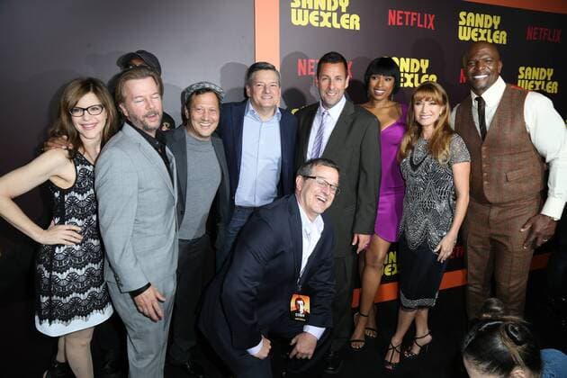 April 6, 2017 - 7 April, 2017- Hollywood, California - David Spade, Arsenio Hall, Rob Schneider, Steven Brill, Jennifer Hudson, Adam Sandler, Jane Seymour, Terry Crews, Sandy Wernick, .the premiere of Netflix s Sandy Wexler . Photo Credit: PMA AdMedia - ZUMAa123 20170406_zaa_a123_197 Copyright: xPma Admediax