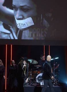 Andra Day and Common perform onstage during the 49th NAACP Image Awards at the Pasadena Civic Auditorium in Pasadena, California on January 15, 2018. The NAACP Image Awards celebrates the accomplishments of people of color in the fields of television, music, literature and film and also honors individuals or groups who promote social justice through creative endeavors.during the 49th NAACP Image Awards at the Pasadena Civic Auditorium in Pasadena, California on January 15, 2018. The NAACP Image Awards celebrates the accomplishments of people of color in the fields of television, music, literature and film and also honors individuals or groups who promote social justice through creative endeavors. during the 49th NAACP Image Awards at the Pasadena Civic Auditorium in Pasadena, California on January 15, 2018. The NAACP Image Awards celebrat LAP20180115932 JIMxRUYMEN