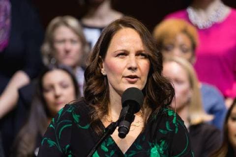 February 2, 2018 - Washington, DC, United States - Kristen Perry of Chicago, Ill., received the 2018 School Counselor of the Year award, at the John F. Kennedy Center for the Performing Arts in Washington, D.C., on Friday, Feb. 2, 2018. ( ) Washington United States - ZUMAn230 20180202_zaa_n230_364 Copyright: xCherissxMayx