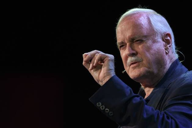 January 10, 2019 - Dublin, Ireland - John Cleese, an English actor, comedian, screenwriter, and producer speaks at Pendulum Summit, World s Leading Business & Self Empowerment Summit, in Dublin Convention Center..On Thursday, January 10, 2019, in Dublin, Ireland. Dublin Ireland - ZUMAn230 20190110_zaa_n230_430 Copyright: xArturxWidakx