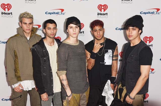September 21, 2019, Las Vegas, NV, USA: LAS VEGAS, NV - SEPTEMBER 21: CNCO - Zabdiel de Jesus, Erick Brian Colon, Richard Camacho, Joel Pimentel and Christopher Velez attends the iHeartRadio Music Festival at T-Mobile Arena on September 21, 2019 in Las Vegas, Nevada. Photo: imageSPACE Las Vegas USA - ZUMAs181 20190921_zea_s181_365 Copyright: xImagespacex