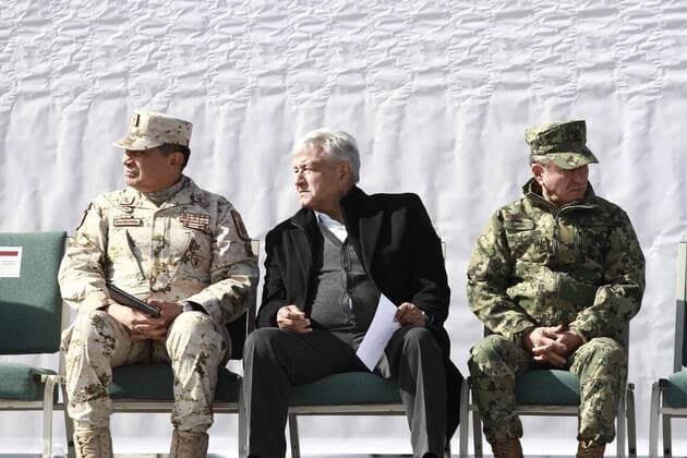 January 12, 2020, Ciudad JuaRez, Chihuahua, Mexico: EUM20200112NAC01.JPG.BAVISPE, Son., Presidency Presidencia-AMLO.- El presidente de la Republica Mexicana, Andres Manuel Lopez Obrador, acompanado de su gabinete de Seguridad, durante un dialogo con la comunidad de la Sierra Alta de Sonora, domingo 12 de enero de 2020, evento en el que aprovecho para reunirse con miembros de la familia LeBaron. Foto: Agencia EL UNIVERSAL EVZ Ciudad JuaRez México? - ZUMAu78_ 20200112_zaf_u78_049 Copyright: xElxUniversalx