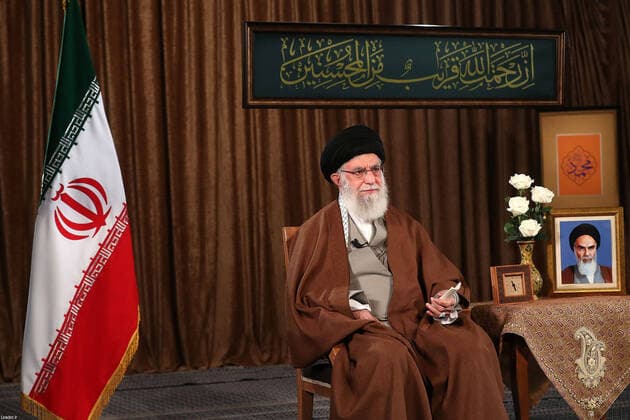 March 22, 2020, Tehran, Iran: In this picture released by the official website of the office of the Iranian supreme leader, Supreme Leader Ayatollah ALI KHAMENEI addresses the nation on a televised speech, in Tehran, Iran, on March 22, 2020. Khamenei rejected any help from the US over coronavirus crisis saying You cannot be trusted . According to the latest report by the Ministry of Health, there are at least 21,638 confirmed cases of coronavirus infections and 1,685 people have died from the virus throughout Iran. All 31 of Iran s provinces have reported cases, with the northeastern province of Semnan reporting the largest number of infections per capita. Tehran Iran - ZUMAi98_ 20200322_zih_i98_008 Copyright: xIranianxSupremexLeader SxOfficex