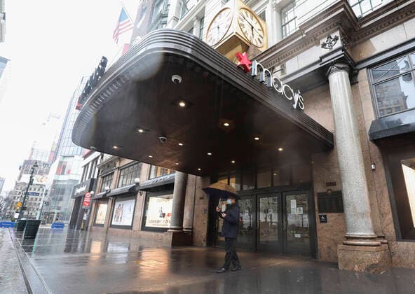 (200324) -- NEW YORK, March 24, 2020 -- The Macy s store on Herald Square is temporarily closed in New York, the United States, March 23, 2020. The number of confirmed COVID-19 cases in New York City has reached 13,119 as of Monday night local time, according to data of the Center for Systems Science and Engineering (CSSE) at Johns Hopkins University. A total of 124 deaths have been reported in the city, according to the CSSE. The largest U.S. city with a population of 8.6 million has become a new epicenter of the outbreak, taking about 30 percent of the nation s tally of 43,901. ) U.S.-NEW YORK-COVID-19 WangxYing