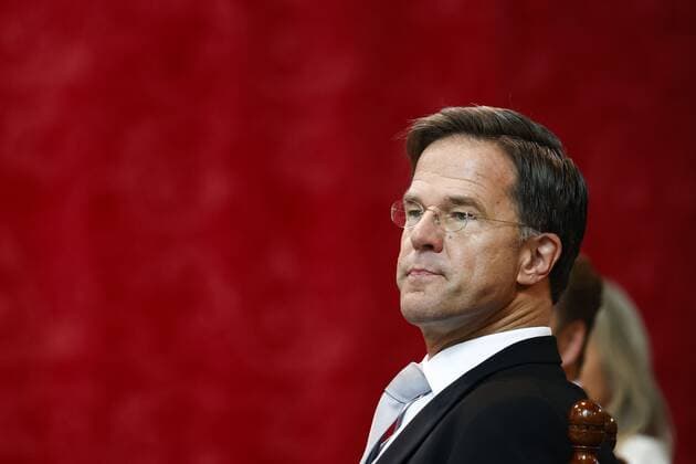 DEN HAAG Prime Minister Mark Rutte during the meeting of the States General in the Grote Kerk on Prinsjesdag Because of the coronacrisis, Prinsjesdag looks different than usual Many of the ceremonial parts will not take place and the public is not welcome in the city centre of The Hague ANP KOEN VAN WEEL Copyright: xHollandsexHoogtex xxANPx x422756670x