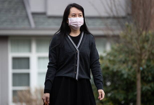 March 4, 2021, Vancouver, BC, Canada: Meng Wanzhou, chief financial officer of Huawei, leaves her home to attend B.C. Supreme Court, in Vancouver, on Thursday, March 4, 2021. Vancouver Canada - ZUMAc35_ 20210304_zaf_c35_028 Copyright: xDarrylxDyckx