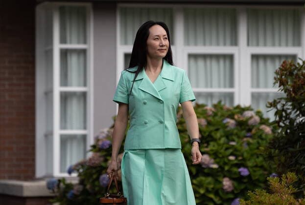 August 9, 2021, Vancouver, BC, Canada: Meng Wanzhou, chief financial officer of Huawei, leaves home to attend her extradition hearing at B.C. Supreme Court, in Vancouver, on Monday, August 9, 2021. Vancouver Canada - ZUMAc35_ 20210809_zaf_c35_060 Copyright: xDarrylxDyckx