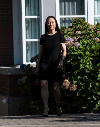 August 12, 2021, Vancouver, BC, Canada: Meng Wanzhou, chief financial officer of Huawei, leaves her home to attend her extradition hearing at B.C. Supreme Court, in Vancouver, British Columbia, Thursday, August 12, 2021. Vancouver Canada - ZUMAc35_ 20210812_zaf_c35_031 Copyright: xJimmyxJeongx