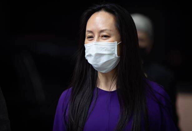 August 18, 2021, Vancouver, BC, Canada: Meng Wanzhou, chief financial officer of Huawei, returns to B.C. Supreme Court after a break from her extradition hearing, in Vancouver, on Wednesday, August 18, 2021. Vancouver Canada - ZUMAc35_ 20210818_zaf_c35_090 Copyright: xDarrylxDyckx