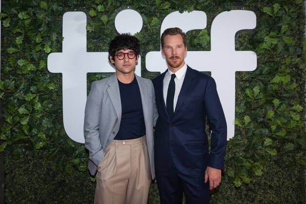 Toronto International Film Festival - The Electric Life of Louis Wain Premiere September 11, 2021, Toronto, on, Canada: Director Will Sharpe and actor Benedict Cumberbatch, pose for a photograph on the red carpet for the film The Electrical Life of Louis Wain during the Toronto International Film Festival in Toronto on, Saturday, September 11, 2021. Toronto Canada - ZUMAc35_ 20210911_zaf_c35_151 Copyright: xTijanaxMartinx