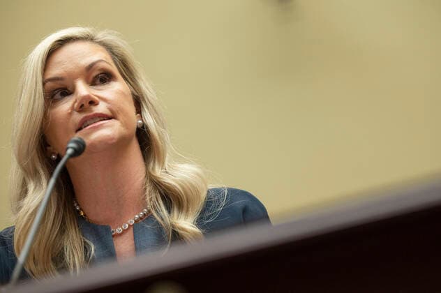 February 3, 2022, Washington, District of Columbia, USA: Melanie Coburn, former Director of Marketing, Marketing Coordinator and Cheerleader for the NFL™s Washington Football Team, testifies before the House Oversight Committee during a roundtable Examining the Washington Football Team™s Toxic Workplace Culture on Capitol Hill in Washington, DC, on February 3, 2022 Washington USA - ZUMAs152 20220203_zaa_s152_118 Copyright: xJimxWatsonx-xPoolxviaxCNPx