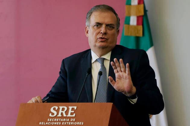 June 7, 2022, Mexico City, Mexico City, Mexico: June 7, 2022, Mexico City, Mexico: Mexico s Foreign Minister Marcelo Ebrard Casaubon talks during a briefing conference at the Foreign Ministry for announce he will participate in the IX Summit of the Americas, on behalf of Mexico s President Andro s Manuel Lo³pez Obrador and indicate that the relationship with the U.S. government is good. On Jun 7, 2022 In Mexico City, Mexico. Mexico City Mexico - ZUMAe321 20220607_zia_e321_013 Copyright: xLuisxBarronx xEyepixxGroupx