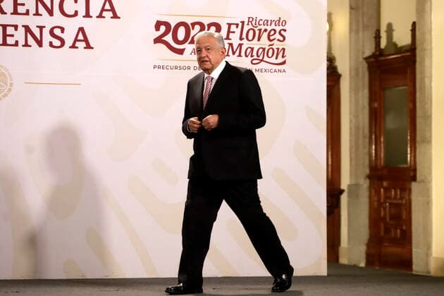 July 15, 2022, Mexico City, Mexico City, Mexico: July 15, 2022, Mexico City, Mexico: Mexican President, Andres Manuel Lopez Obrador, talking during his daily briefing conference at the National Palace. on Jul 15, 2022 In Mexico City, Mexico. Mexico City Mexico - ZUMAe321 20220715_zia_e321_021 Copyright: xLuisxBarronx xEyepixxGroupx