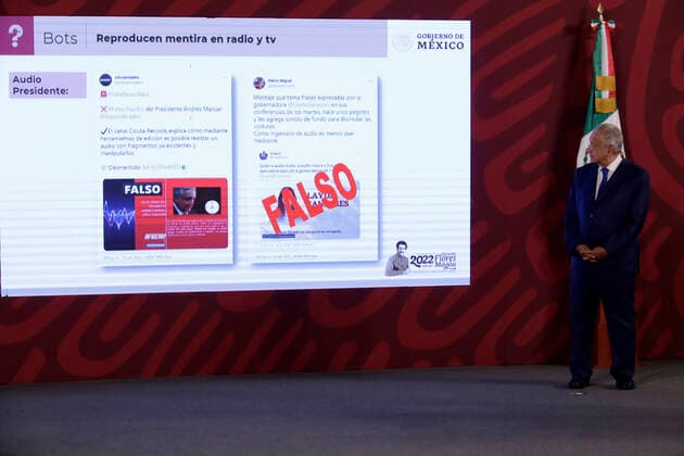 July 20, 2022, Mexico City, Mexico City, Mexico: July 20, 2022, Mexico City, Mexico: Mexican President, Andres Manuel Lopez Obrador, talks at the daily morning press conference during the presentation of the monthly security report at the National Palace. on July 20, 2022 in Mexico City, Mexico. Mexico City Mexico - ZUMAe321 20220720_zia_e321_032 Copyright: xLuisxBarronx xEyepixxGroupx
