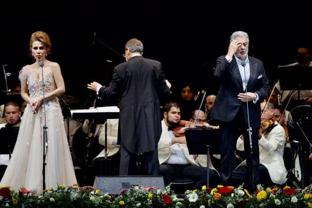 August 16, 2022, Mexico City, Mexico City, Mexico: August 16, 2022, Mexico City, Mexico: The Spanish tenor Placido Domingo, 81, performs on stage as part of his Mexico s Tour at Mexico City Arena. on August 16, 2022 in Mexico City, Mexico. Mexico City Mexico - ZUMAe321 20220816_zia_e321_101 Copyright: xJulianxLopezx xEyepixxGroupx