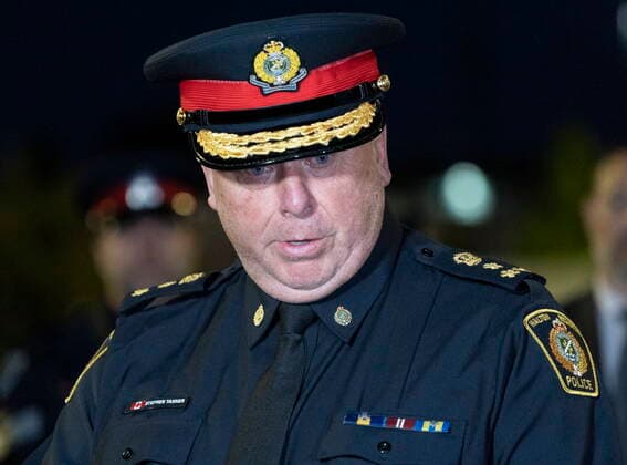 September 12, 2022, Mississauga, ON, CANADA: Halton Police Chief Stephen J. Tanner speaks to the media at the scene of a shooting in Mississauga, Ont., Monday, Sept. 12, 2022. Cst. Andrew Hong, of the Toronto Police Service, was fatally shot after two separate shootings left two dead and three injured in the Greater Toronto Area on Monday afternoon. Mississauga CANADA - ZUMAc35_ 20220912_zaf_c35_188 Copyright: xArlynxMcadoreyx