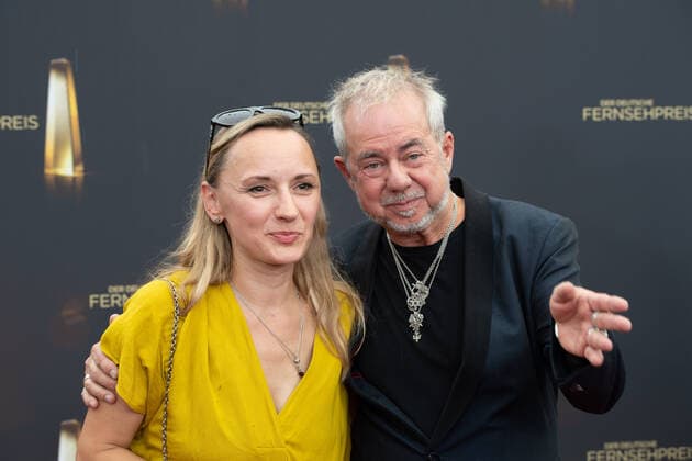 Helmut ZERLETT, musician, and his wife Natalia ZERLETT, Red Carpet, Red Carpet Show, Arrival, Arrival, German Television Award, The Night of the Creatives The German Television Award 2022, German Television Award 2022 in Cologne, on 13 09 2022