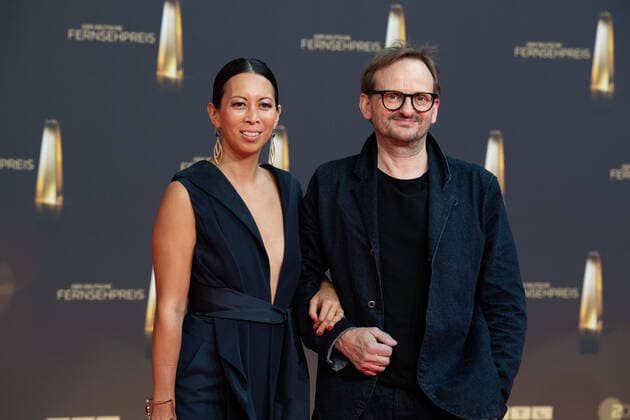 Minh Khai PHAN THI, actress, Milan PESCHEL, actor, red carpet, red carpet show, arrival, arrival, German Television Award, German Television Award 2022, German Television Award 2022 in Cologne, on 14 09 2022