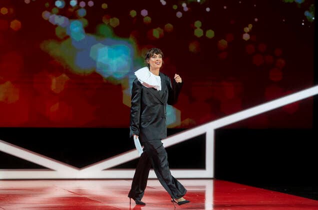 Opening Gala Of The San Sebastian Film Festival 2022 Actress Belà n Cuesta during the opening gala of the San Sebastian Film Festival 2022 at the Kursaal, September 16, 2021, San Sebastian, Guipuzkoa, Basque Country, (Spain). From today until next Saturday, September 24, San Sebastian dresses up to host the 70th edition of Zinemaldia, the most famous Spanish film festival. One example is the French actress Juliette Binoche, to whom the festival has dedicated its official poster this year and who will attend, for the fourth time in its history, to receive one of the Donostia awards. San Sebastian Spain Spain Copyright: xAlbertoxOrtegax originalFilename: agency-openingg220916_npEOA.jpg