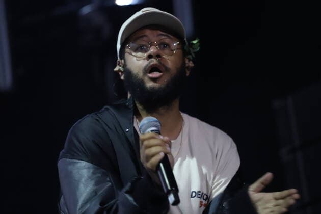 RECORD DATE NOT STATED October 15, 2022, Sao Paulo, Brazil: Show by rappers Emicida, Drik Barbosa, Rael and Evandro Fioti, with the participation of Tuyo, during the Novabrasil Music Festival, which takes place this weekend at Sambodromo do Anhembi, in Sao Paulo, on Saturday (15). Copyright: xLecoxVianax
