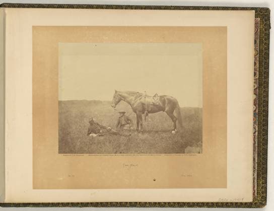RECORD DATE NOT STATED The halt negative by T.H. O Sullivan ; positive by A. Gardner.. Illus. in: Gardner s photographic sketch book of the war Alexander Gardner. Washington, D.C. : Philp & Solomons, c1866 , v. 1, no. 50, Copyright by A. Gardner, Title from item. Horses, Virginia, 1860-1870, Leisure, Virginia, 1860-1870, United States, History, Civil War, 1861-1865, Animals, Virginia, United States, History, Civil War, 1861-1865, Military life, Union, Virginia. Copyright: xpiemagsx civwarpietiff12032023-8716 !ACHTUNG AUFNAHMEDATUM GESCHÄTZT!