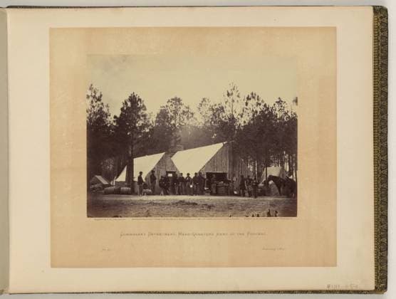 RECORD DATE NOT STATED Commissary Department, Head-quarters, Army of the Potomac negative by T.H. O Sullivan, positive by A. Gardner.. Illus. in: Gardner s photographic sketch book of the war Alexander Gardner. Washington, D.C. : Philp & Solomons, c1866 , v. 2, no. 61, Copyright by A. Gardner, Title from item. United States, Army of the Potomac, 1860-1870, Military exchanges, Virginia, Brandy Station, 1860-1870, United States, History, Civil War, 1861-1865, Equipment & supplies, Union, Virginia, United States, History, Civil War, 1861-1865, Military facilities, Union, Virginia. Copyright: xpiemagsx civwarpietiff12032023-8725 !ACHTUNG AUFNAHMEDATUM GESCHÄTZT!