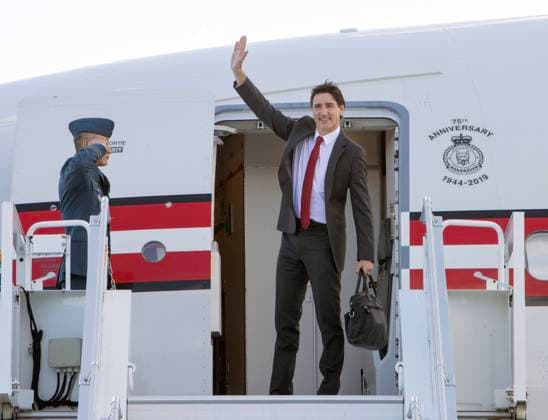 May 5, 2023, Ottawa, Ontario, CANADA: Canadian Prime Minister Justin Trudeau departs Ottawa International airport bound for London, England on Friday May 5, 2023. Canada s official delegation to Saturday s coronation of King Charles includes Trudeau, Governor General Mary Simon, as well as several Indigenous leaders, two astronauts, and several representatives of youth organizations. Ottawa CANADA - ZUMAc35_ 20230505_zaf_c35_112 Copyright: xFredxChartrandx