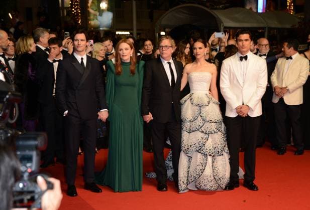 May 20, 2023, CANNES, France: CANNES, FRANCE - MAY 20: Cory Michael Smith, Julianne Moore, Todd Haynes, Natalie Portman, Charles Melton attend the May December red carpet during the 76th annual Cannes film festival at Palais des Festivals on May 20, 2023 in Cannes, France. CANNES France - ZUMAi09_ 20230520_zaf_i09_040 Copyright: xFrederickxInjimbertx