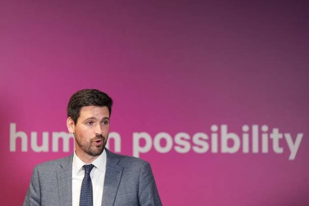May 25, 2023, VANCOUVER, BC, CANADA: Minister of Immigration, Refugees and Citizenship Sean Fraser speaks during a news conference at Lululemon s headquarters, in Vancouver, on Thursday, May 25, 2023. The company has received a waiver from immigration rules restricting access to foreign workers as it expands its global headquarters, with plans to hire 2,600 additional workers over the next five years. VANCOUVER CANADA - ZUMAc35_ 20230525_zaf_c35_108 Copyright: xDarrylxDyckx